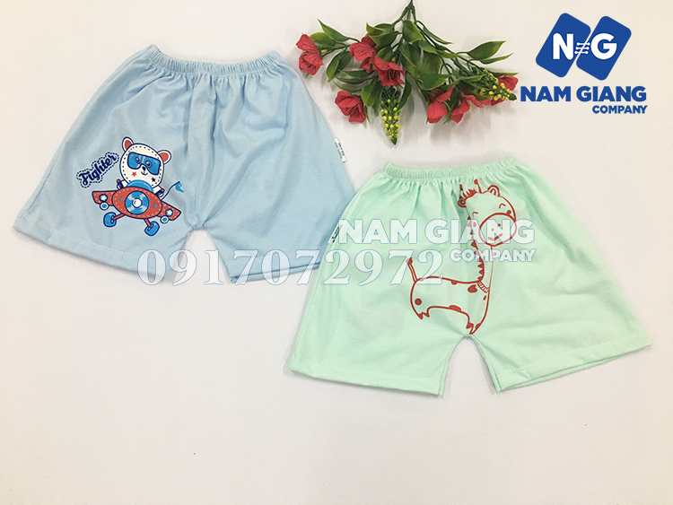 Quần đùi sơ sinh carter minh đức in mông