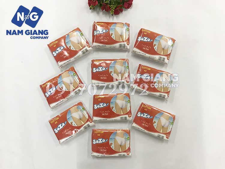 Quần lót cotton dùng 1 lần Sozo (Gói 5 chiếc)