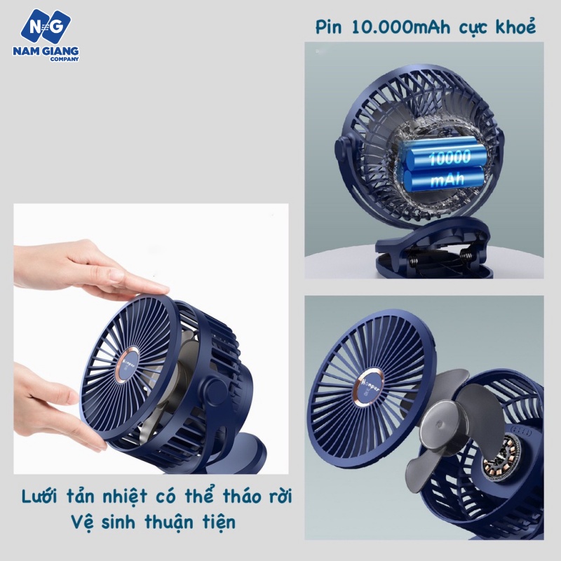 Quạt tích điện mini HONPER