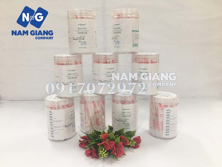 Que đánh rơ lưỡi VCOOL cho bé sơ sinh (hộp 30 que)