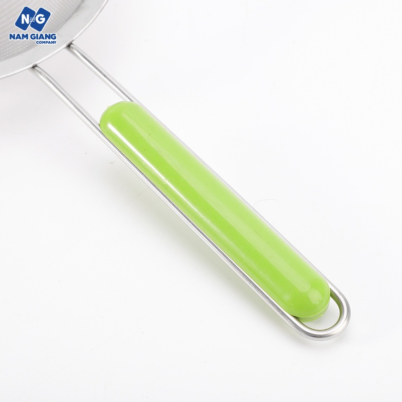 Rây lọc cháo ăn dặm inox cán xanh 14cm