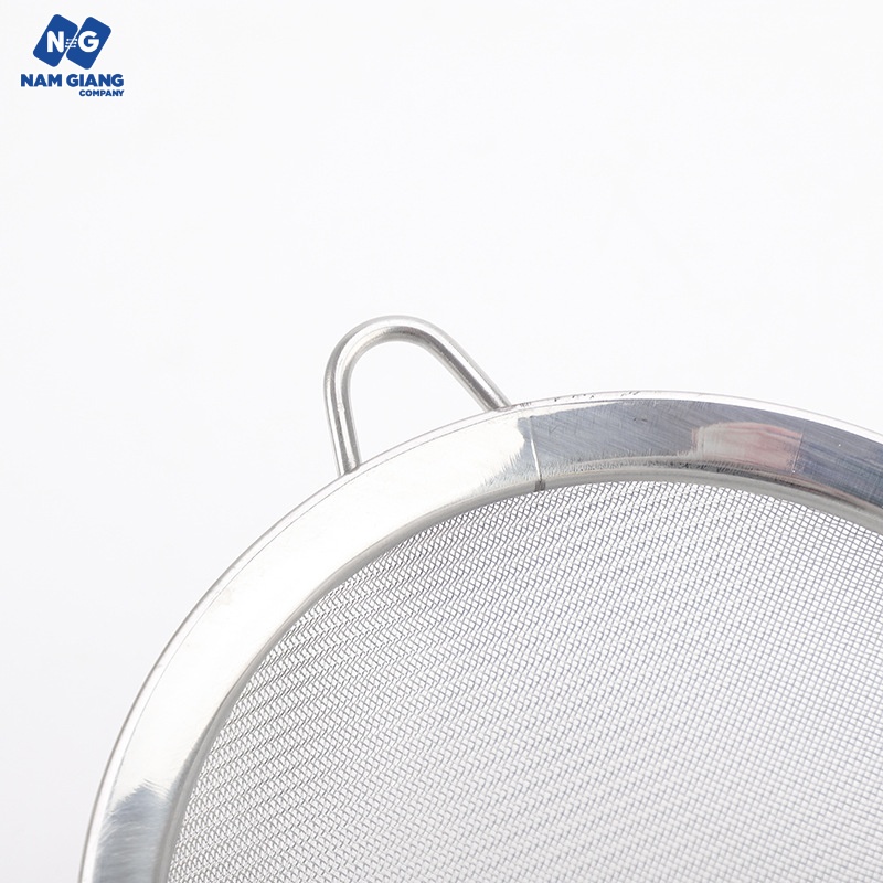 Rây lọc cháo ăn dặm inox cán xanh 14cm