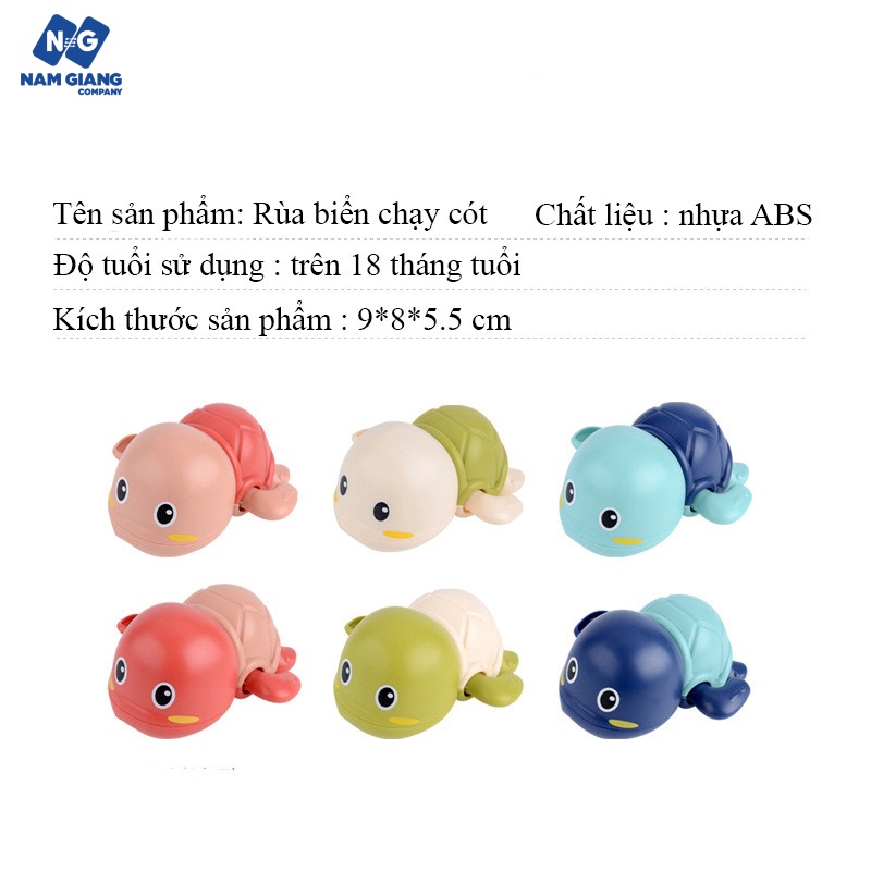 Rùa biển chạy cót đồ chơi thả chậu tắm