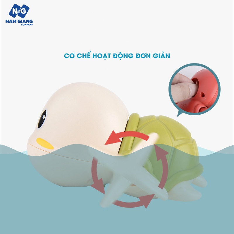 Rùa biển chạy cót đồ chơi thả chậu tắm