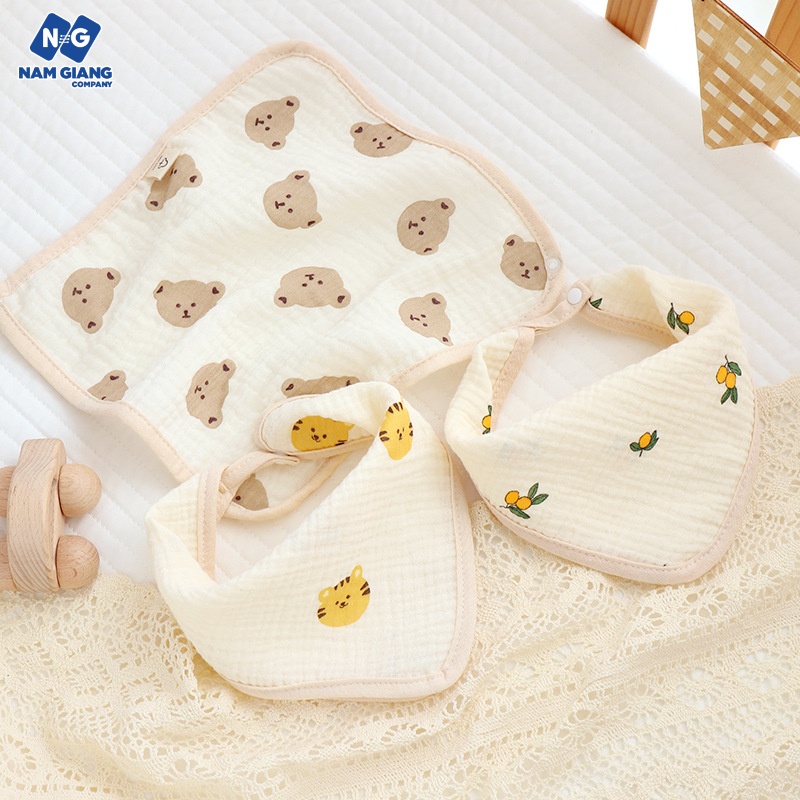 Sét 3 khăn xô muslin đa năng