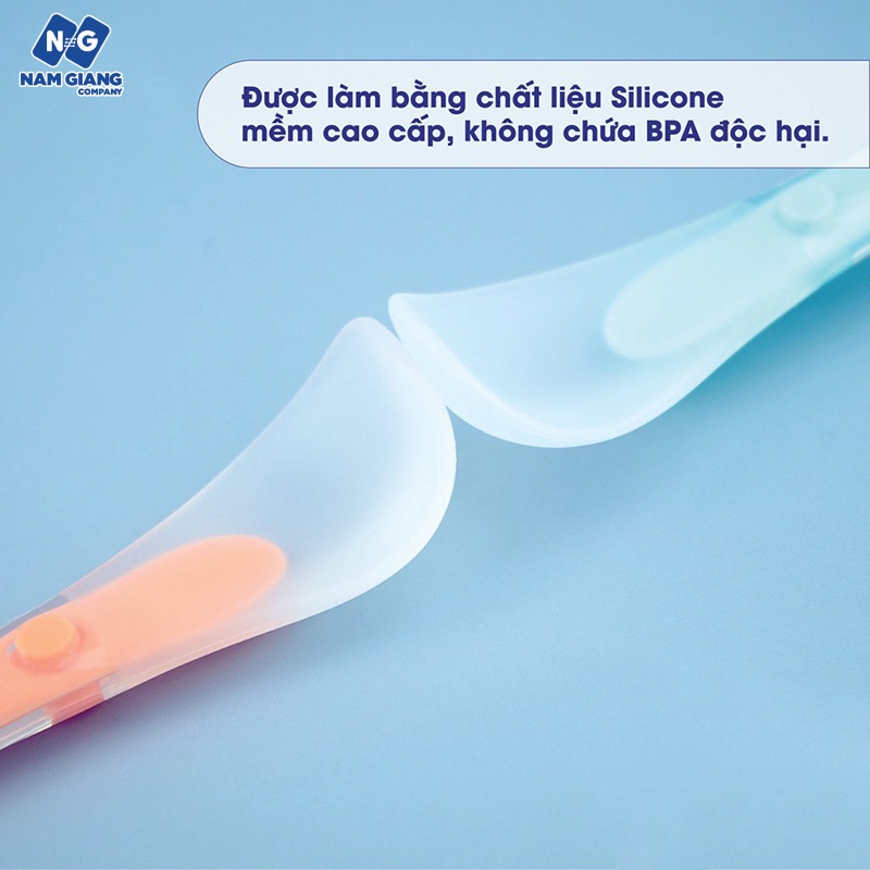 Sét 2 thìa silicon ăn dặm KICHI