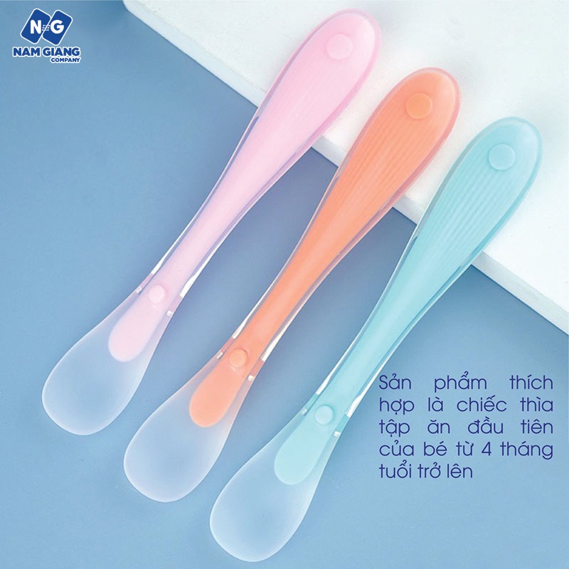 Sét 2 thìa silicon ăn dặm KICHI