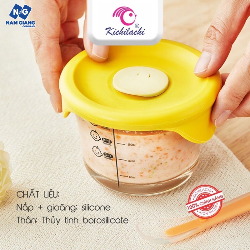 Sét 3 hộp trữ đông thủy tinh KICHI 150ml