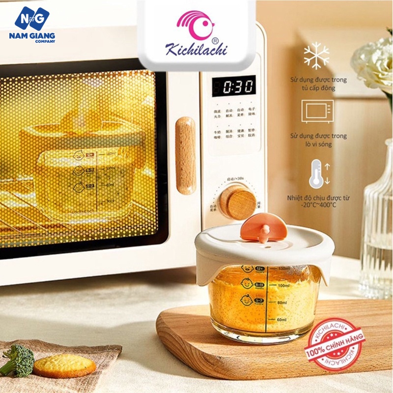 Sét 3 hộp trữ đông thủy tinh KICHI 150ml