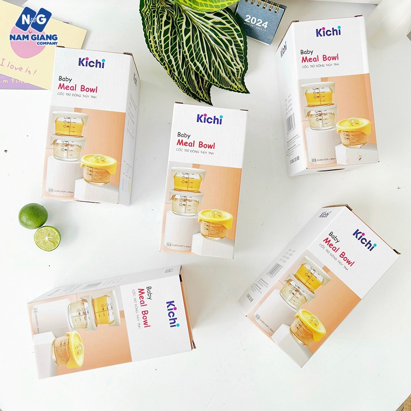 Sét 3 hũ trữ đông thủy tinh KICHI 110ml