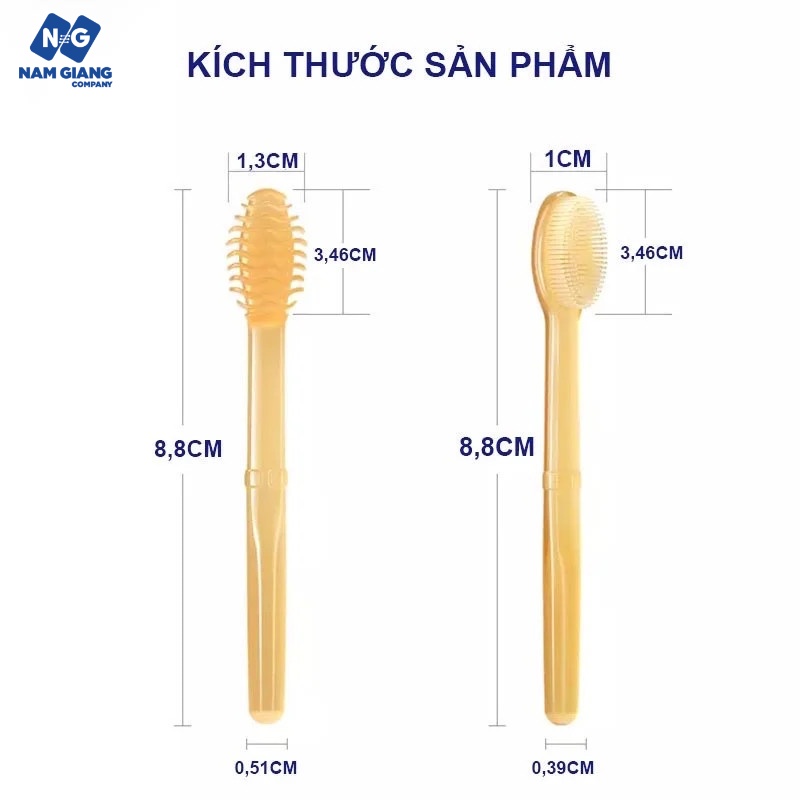 Sét bàn chải đánh răng, que rơ lưỡi silicon kèm cốc
