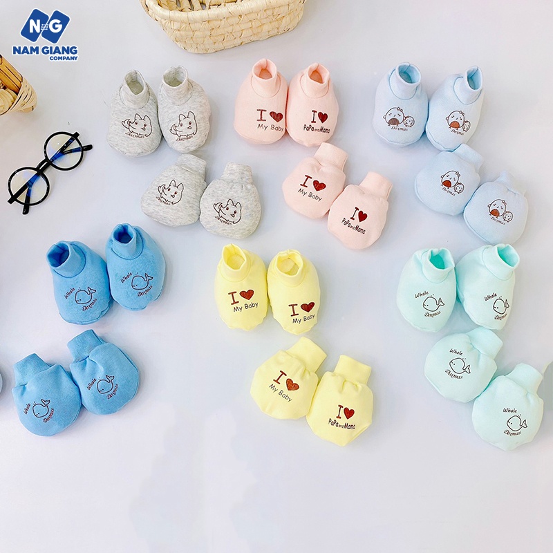 Bao tay, chân sơ sinh sợi tre