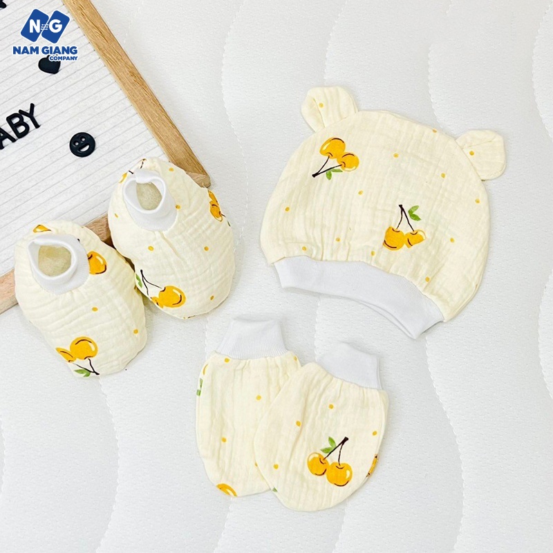 Sét mũ, bao tay chân ANCHEE cho bé