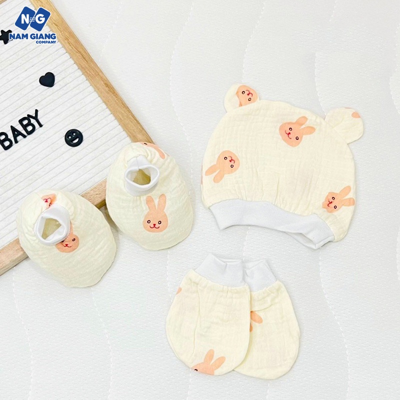 Sét mũ, bao tay chân ANCHEE cho bé