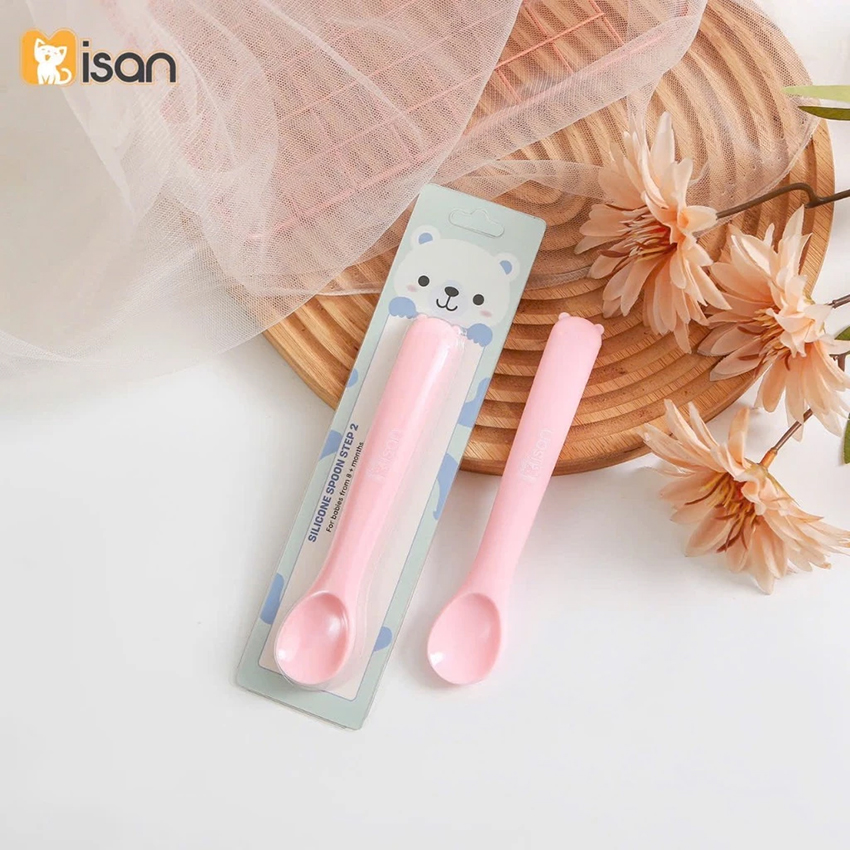 Thìa ăn dặm silicon Misan cho bé (8m+)