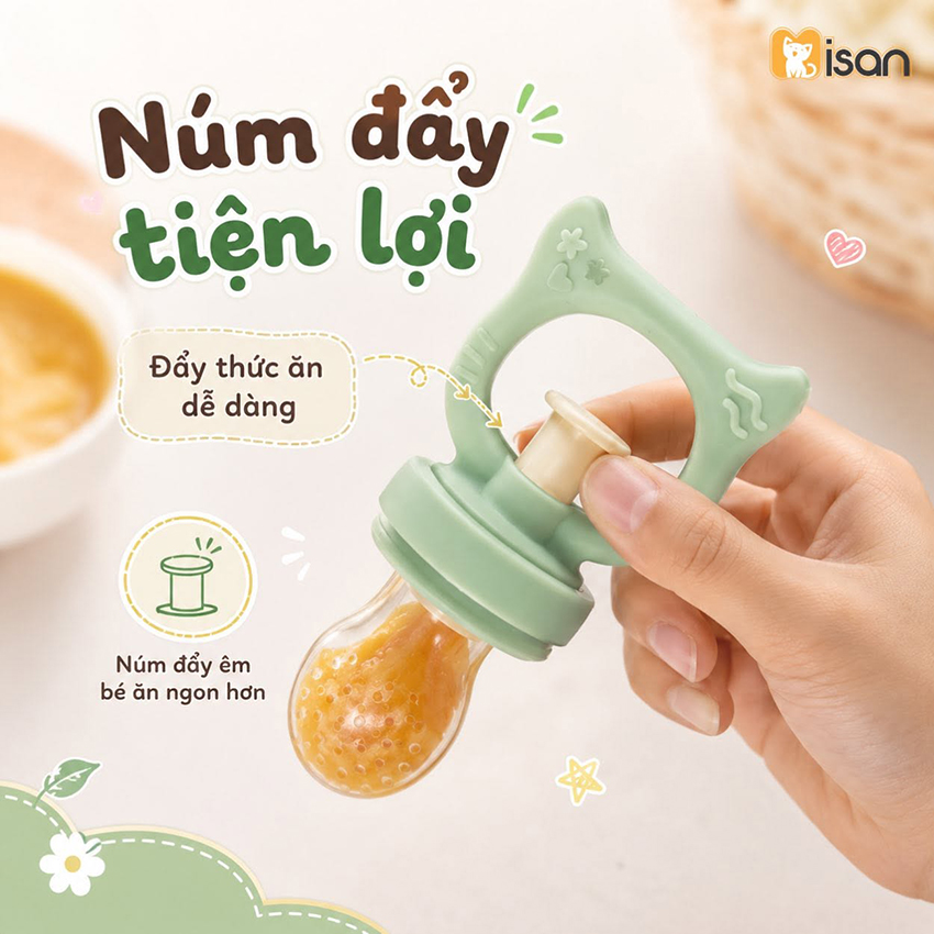 Túi nhai ăn dặm Misan hình mèo