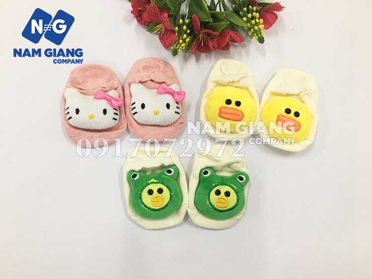 Tất cổ ngắn hình thú cho bé (lố 10 đôi)