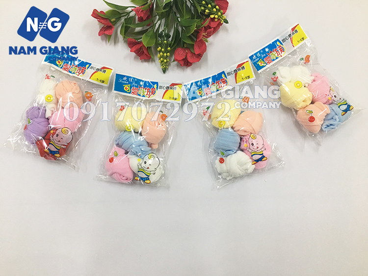 Tất giấy mỏng cho bé (tất kẹo rẻ) lố 50 đôi