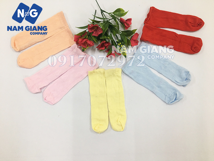 Tất giấy mỏng sơ sinh (tất kẹo đẹp) lố 40 đôi