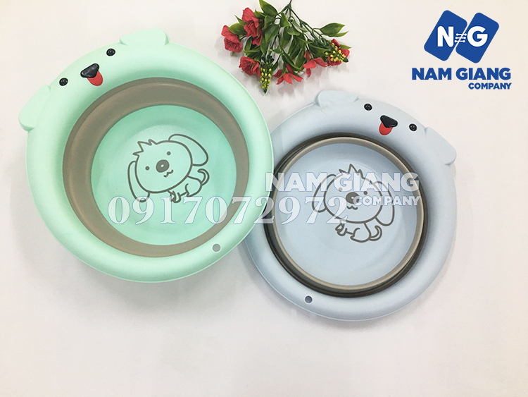 Thau rửa mặt cho bé gấp gọn cho bé- nhiều mẫu