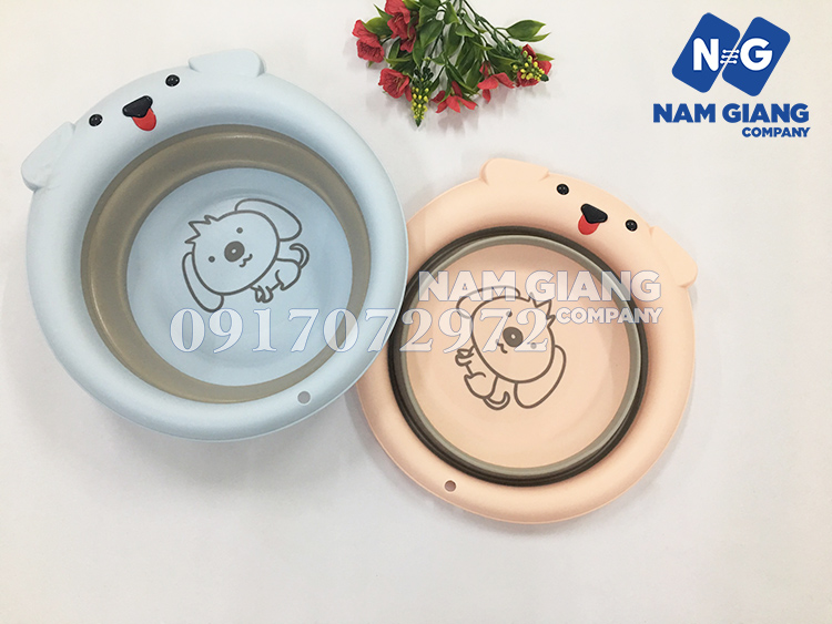Thau rửa mặt cho bé gấp gọn cho bé- nhiều mẫu