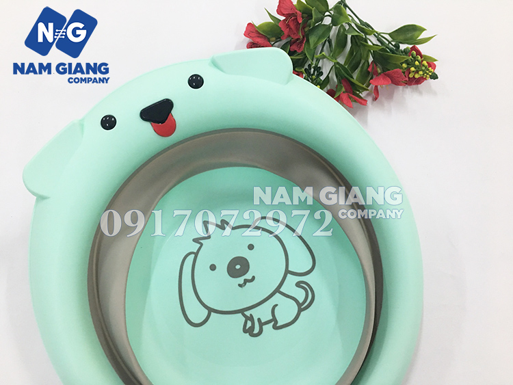 Thau rửa mặt cho bé gấp gọn cho bé- nhiều mẫu