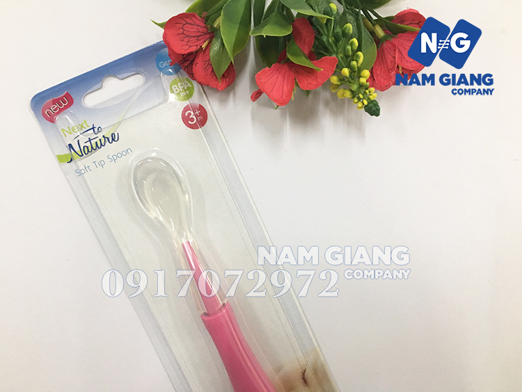 Thìa ăn bột silicon mềm đơn Nature
