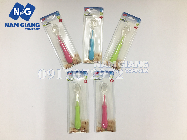 Thìa ăn bột silicon mềm đơn Nature