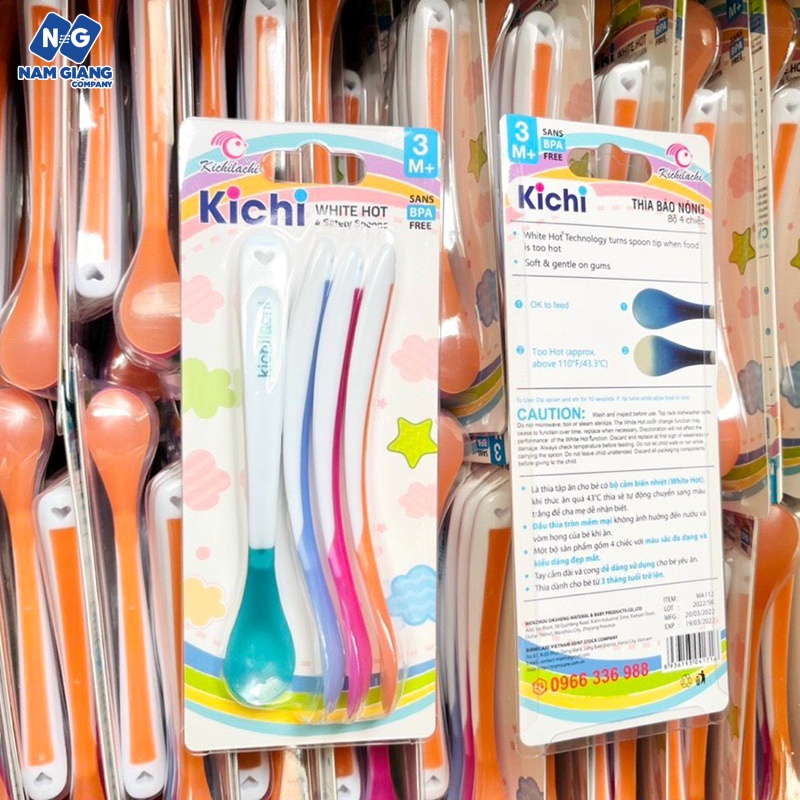 Thìa cảm ứng nhiệt báo nóng KICHI