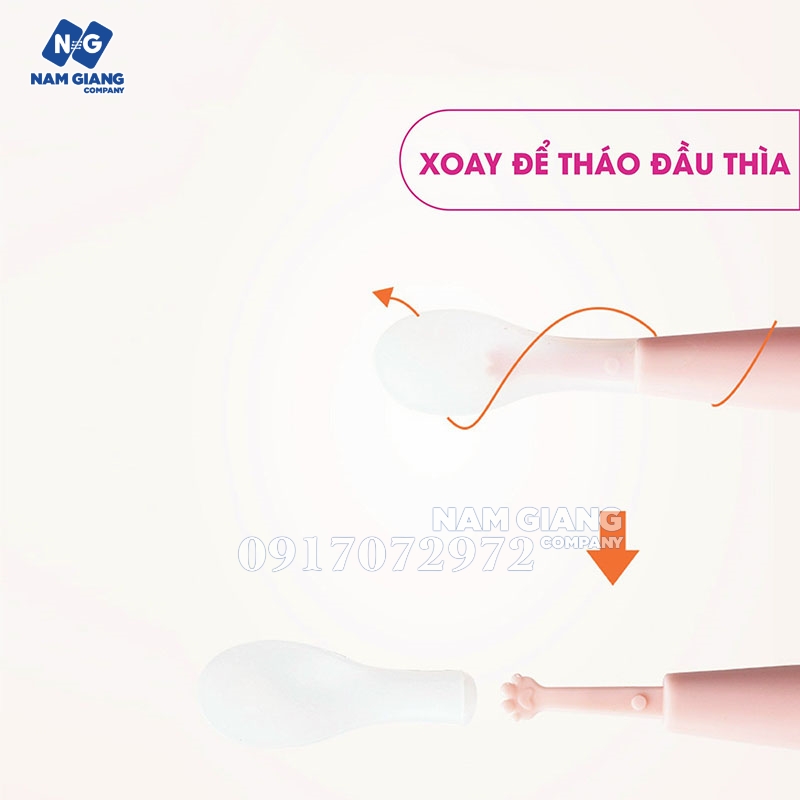 Thìa nạo ăn dặm 2 đầu