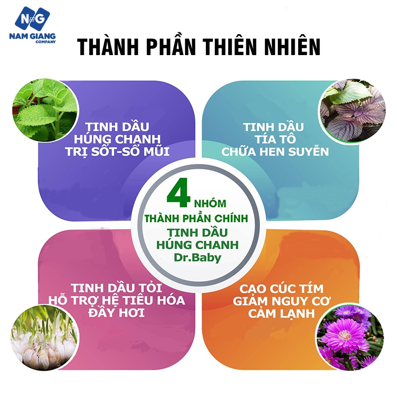 Tinh dầu húng chanh dr baby 30ml