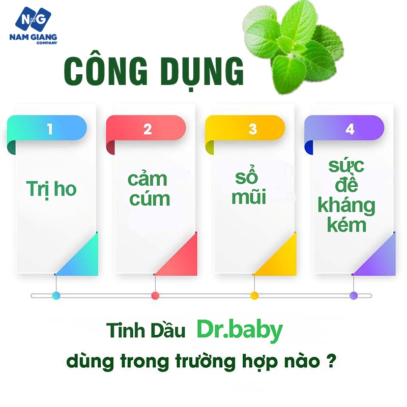 Tinh dầu húng chanh dr baby 30ml