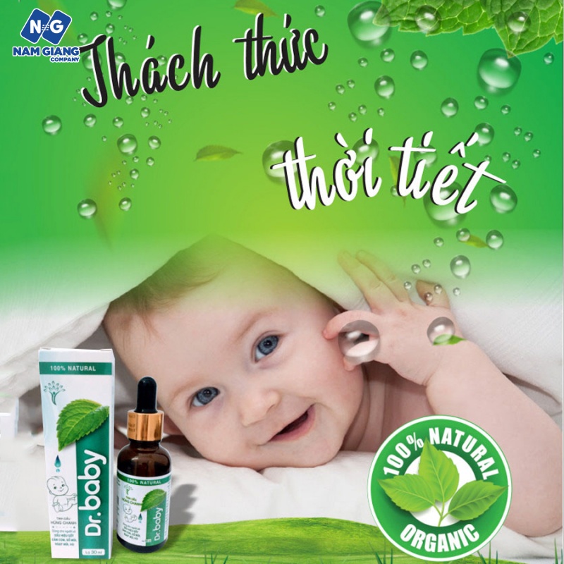 Tinh dầu húng chanh dr baby 30ml