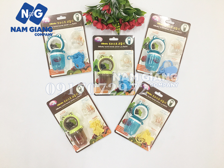 Túi nhai chống hóc có dây kẹp GB BABY