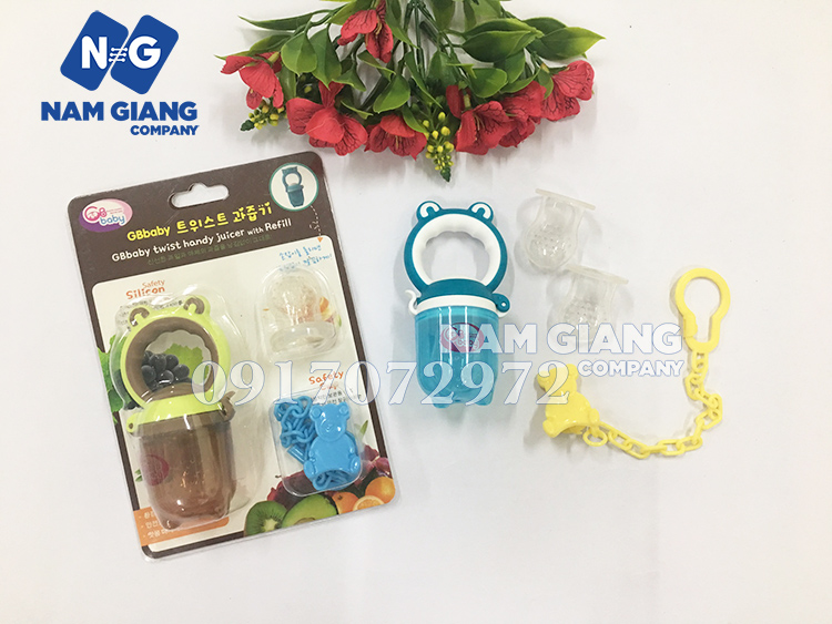 Túi nhai chống hóc có dây kẹp GB BABY