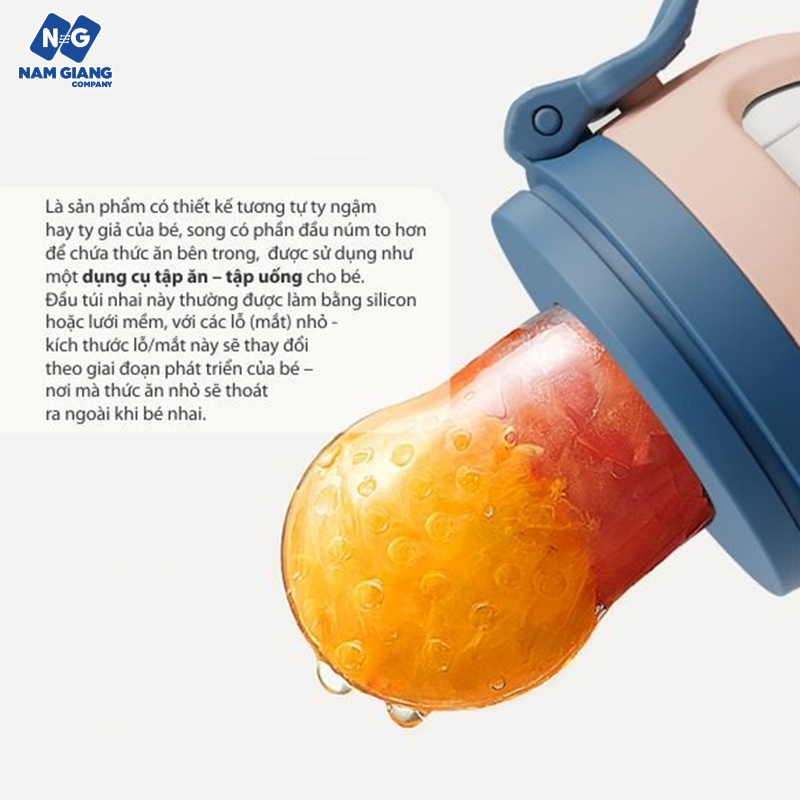 Túi nhai chống hóc KICHI cá heo