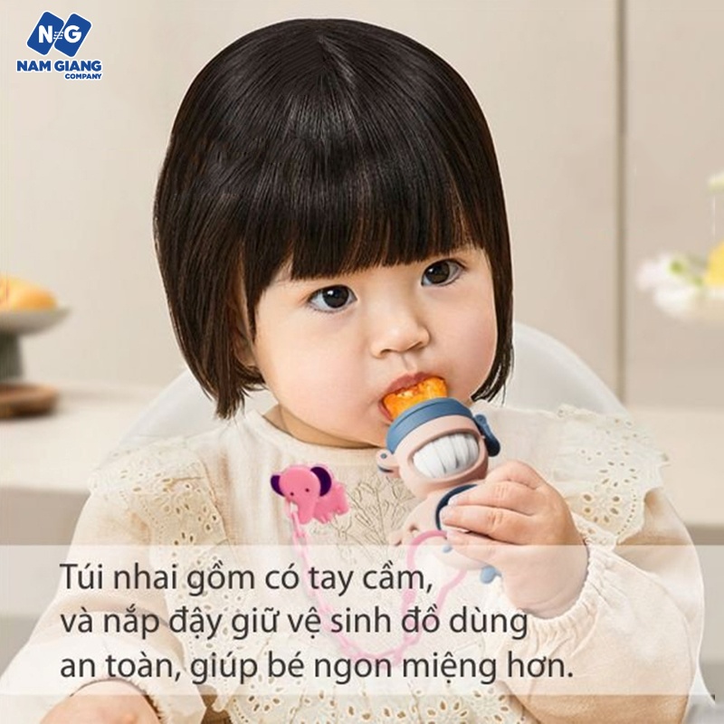 Túi nhai chống hóc KICHI cá heo