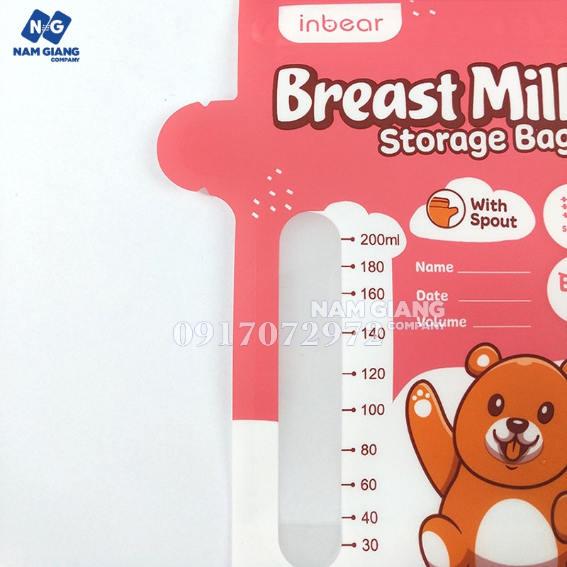 Túi trữ sữa Inbear (Hộp 20 túi)