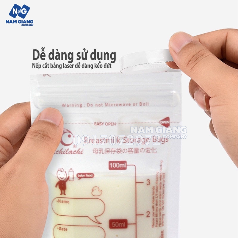 Túi trữ sữa Kichilachi 100ml