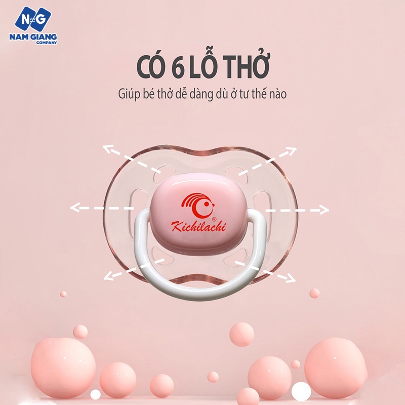 Ty giả, ty ngậm silicon KICHI cho bé