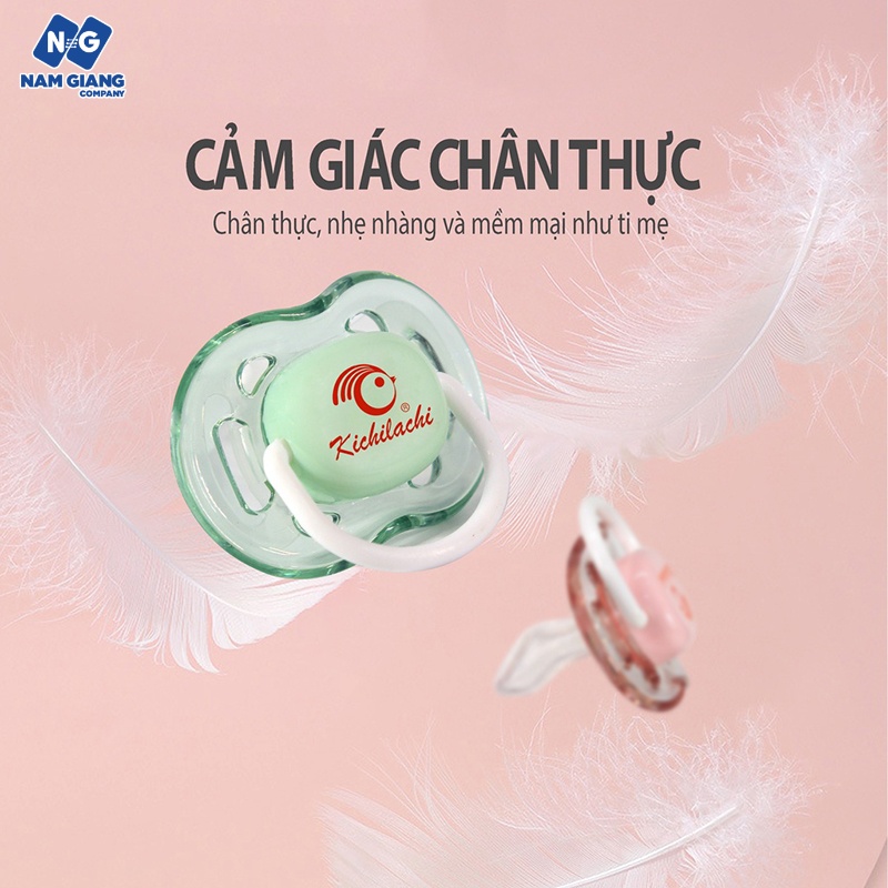 Ty giả, ty ngậm silicon KICHI cho bé