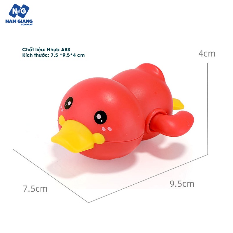 Vịt chạy cót đồ chơi thả chậu nước tắm