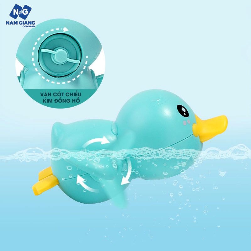 Vịt chạy cót đồ chơi thả chậu nước tắm