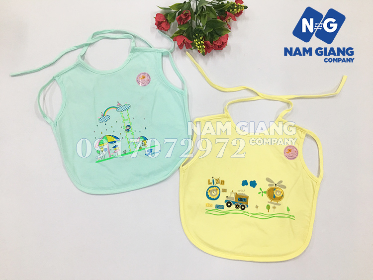 Yếm lót nilon mintu xỏ tay buộc dây