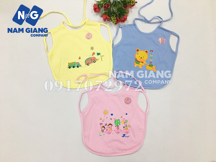 Yếm lót nilon mintu xỏ tay buộc dây