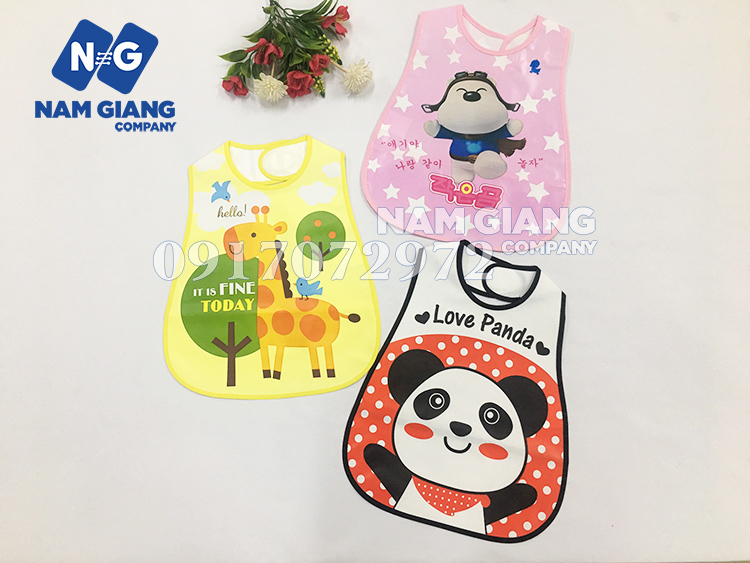 Yếm máng nhựa cho bé