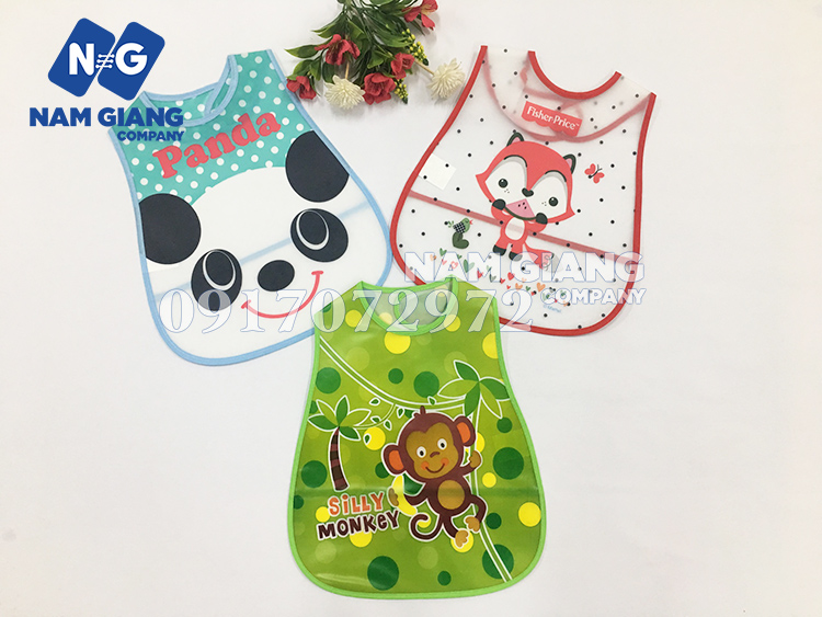 Yếm máng nhựa cho bé