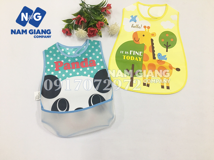 Yếm máng nhựa cho bé