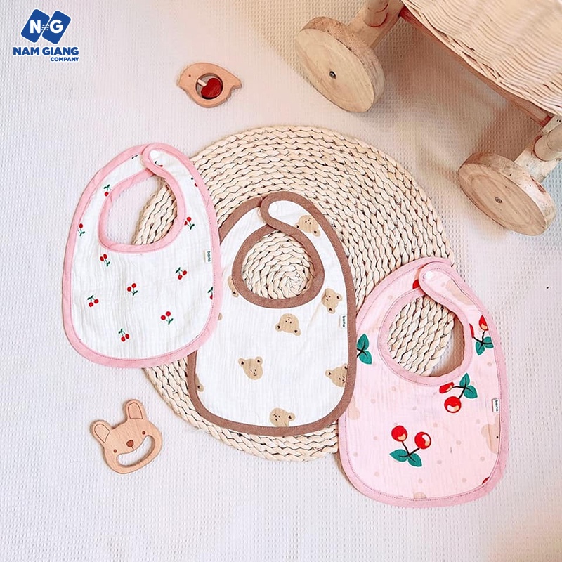 Yếm xô bầu dục Boona vải muslin