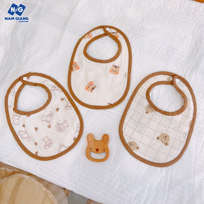 Yếm xô bầu dục Boona vải muslin